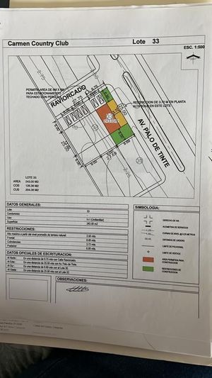 SE VENDE TERRENO EN EL COUNTRY CLUB CIUDAD DEL CARMEN