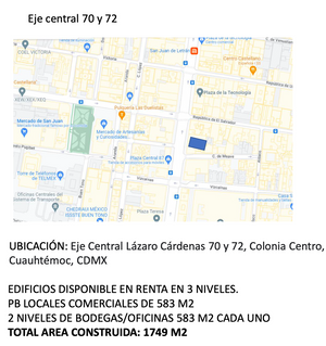 Extraordinario Local Comercial en renta en el Centro! de CDMX