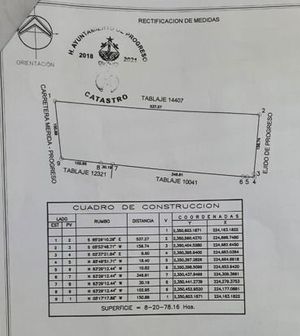 TERRENO EN VENTA SOBRE CARRETERA MÉRIDA-PROGRESO