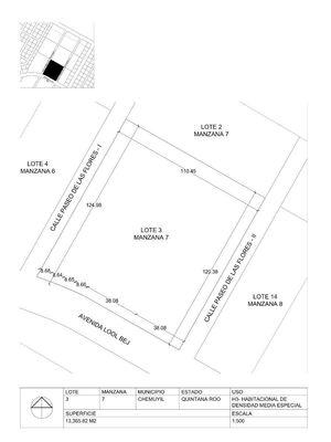 Plano individual Lote 3 Mz 7