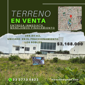 TERRENO CON FINANCIAMIENTO