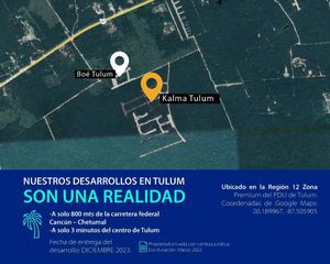 Terreno en Venta en Tulum de Oportunidad con Financiamiento