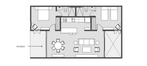 Departamento en Mérida Centro Santiago en venta