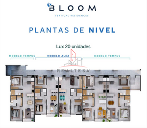 Departamentos Venta Bloom Culiacán 3,141,280  Realte RG1