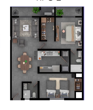 Departamento en venta en Centrika en Monterrey