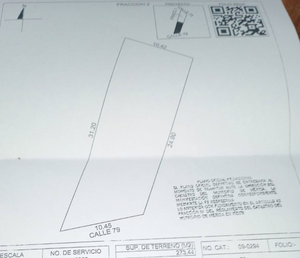 Se vende Terreno en la Vicente Solís.