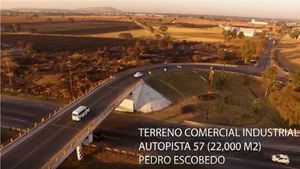 TERRENO COMERCIAL 22000 M2 ESCRITURADO AUTOPISTA MEX-QRO ZONA IND.  P. ESCOBEDO