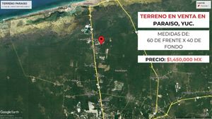 VENTA DE TERRENO EN PARAISO, MÉRIDA, YUCATÁN