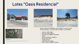 Terrenos en Oasis Residencial