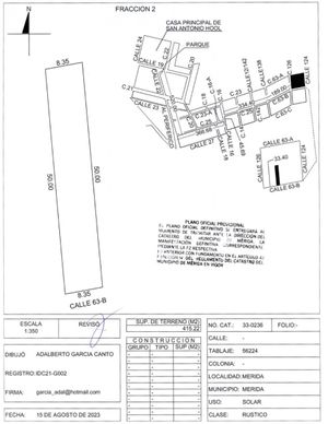 TERRENO/LOTE EN VENTA MÉRIDA DZITYÁ, 8.35x50, SERVICIOS A PIE DE LOTE