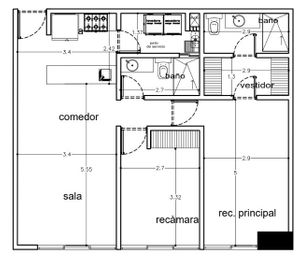 Departamento PreVenta Pedro Ma. Anaya  77 m2 Piso 4