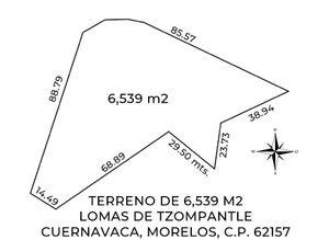 LOMAS DE TZOMPANTLE, CUERNAVACA. TERRENO EN VENTA (2019)