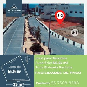 Terreno en venta en Zona plateada con uso de servicios 613.05m2