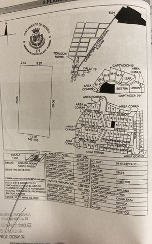 TERRENO EN VENTA DE OPORTUNIDAD, PRIVADA SOLUNA, TEMOZON NORTE MERIDA YUC.