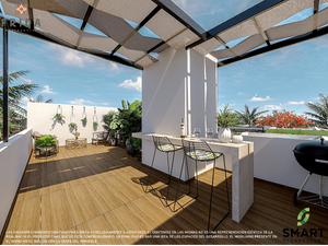 VENTA DE CASA TIPO VILLAS DE 1 RECÁMARA EN FRIDA RESIDENCIAL, CONKAL, MÉRIDA