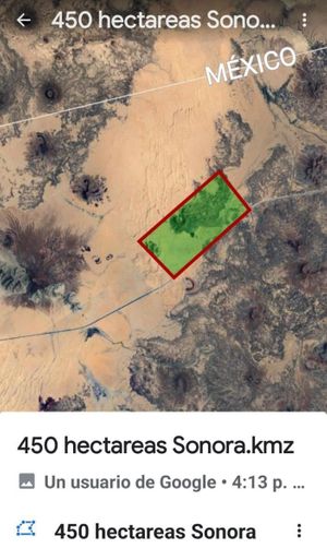 Terreno de 450 Hectáreas en Sonora, México. (a metros con la frontera de EEUU)