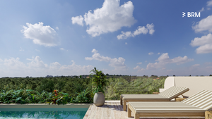 Penthouse de una recámara con jacuzzi en rooftop