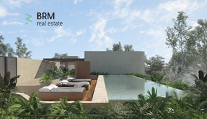 Estudio con terraza y jardín privado