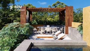 Departamento de una recámara, y con amplia terraza privada en Tulum.