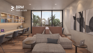 Estudio con terraza y jardín privado