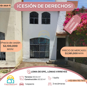 Casa en venta ubicada en Lomas de virreyes ENTREGA INMEDIATA