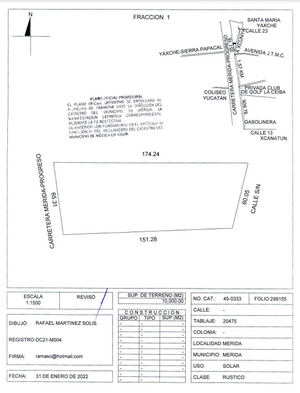 Venta /Renta: 10,000 m2 sobre Carretera a Progreso