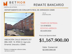 Departamento en Venta en Agricola Oriental Iztacalco