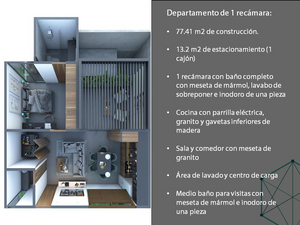 Departamento en Venta Mérida, Taliva, Montes de amé (1REc)