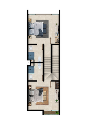 Townhouse en Venta, en Telchac, Amaité, Yucatán (Mod. C)