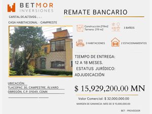 Casa en Venta en Campestre Álvaro Obregón