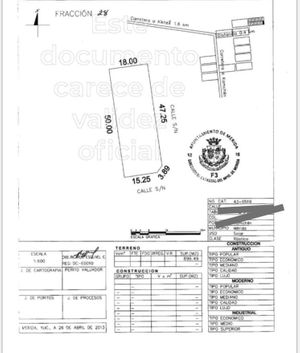 LOTE RESIDENCIAL EN VENTA EN KOMCHEN