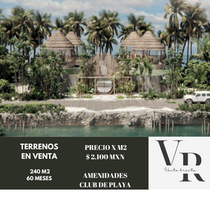 Terrenos en venta en Playa Santa Clara, club de playa y amenidades