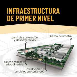 Lotes industriales en un desarrollo sobre carretera Mérida - Motul