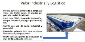 Venta de Terrenopara uso Comercial/Industrial con todos los Servicios, Mérida