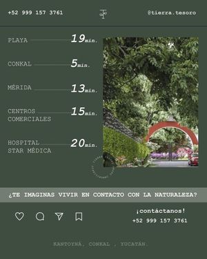 Exclusivos terrenos residenciales de 1000m2 en Kantoyna, Yucatán.