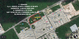 CANCUN TERRENO COMERCIAL EN VENTA AV ARCO NORTE