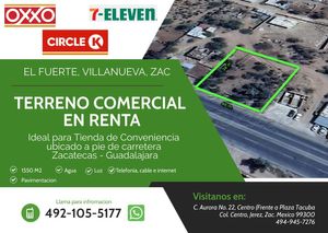 TERRENO COMERCIAL EN RENTA (EL FUERTE, VILLANUEVA)