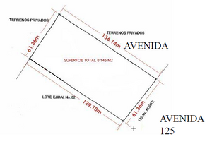 Terreno en Avenida 125