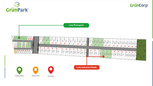 Lote en venta dentro de Parque industrial Grunpark La Venta