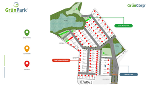 Lote en venta dentro de Parque industrial Grunpark la Piedrera