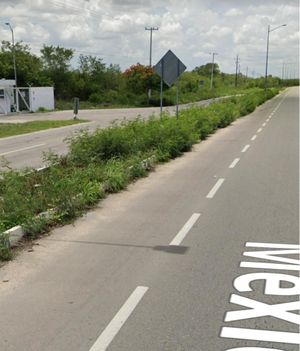 Terreno sobre carretera Mérida - Progreso