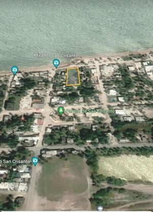 TERRENO EN VENTA EN SAN CRISANTO,YUCATAN ,FRENTE AL MAR