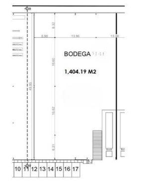 BODEGA INDUSTRIAL EN RENTA EN GUADALUPE  1,404m2