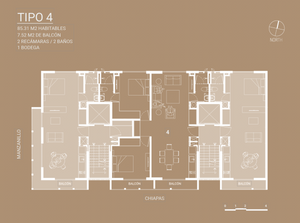 Departamento en preventa CHIAPAS - ROMA NORTE -