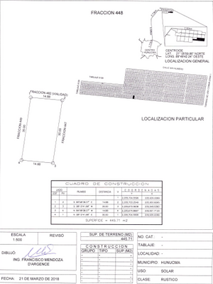 TERRENO SEMIURBANIZADO EN HUNUCMA