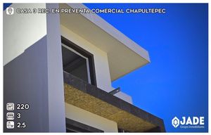 3 CASAS NUEVAS EN PREVENTA COMERCIAL CHAPULTEPEC