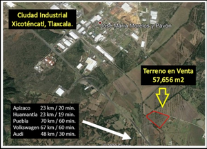 VENTA DE TERRENO INDUSTRIAL EN TLAXCALA