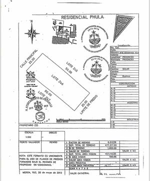 Terreno en venta de 1000 m2 en Residencial Phula