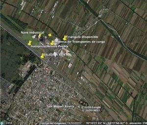 Venta de Terreno Industrial en San Miguel Xoxtla, Puebla