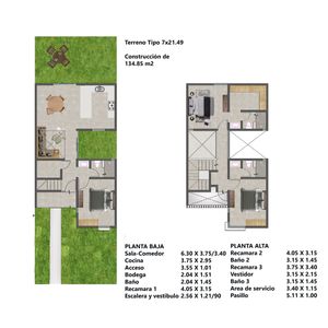 Venta de casa con 3 recámaras en Las Palmas